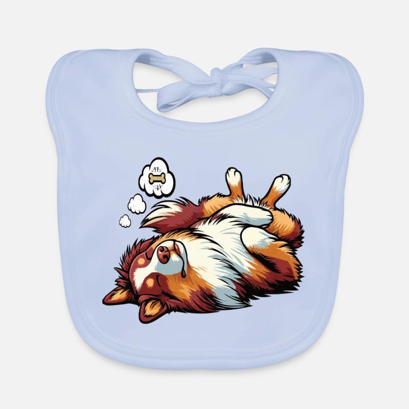 Australian Shepherd Aussie Aussiebesitzer Aussies Baby Bio-Lätzchen