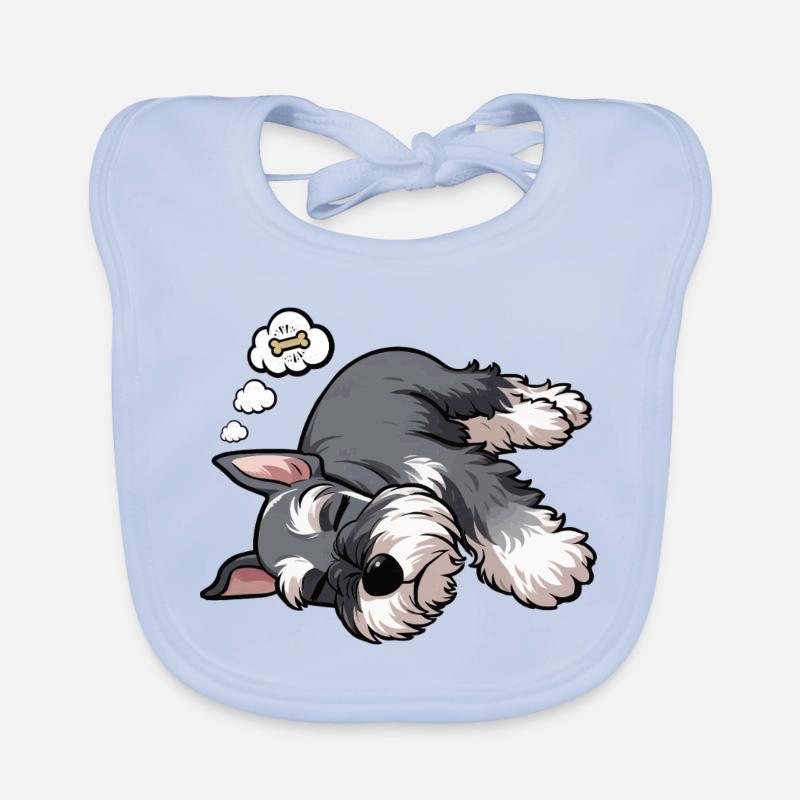 Schnauzer géant Schnauzer Propriétaire de Schnauzer Bavoir bio Bébé