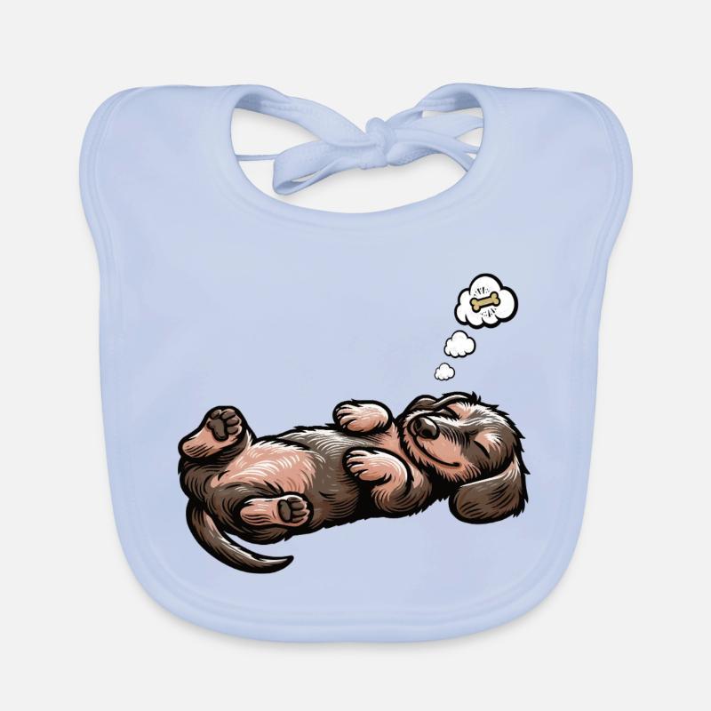 teckel teckel à poils durs propriétaire de teckel teckel Bavoir bio Bébé