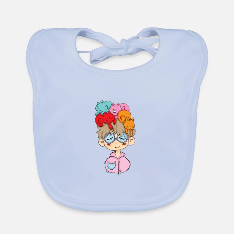 Cats on the head, Petscontest Organic Baby Bibs