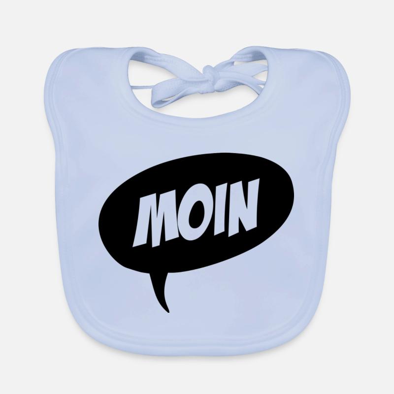 Moin - Baby Bio-Lätzchen - sky Blue