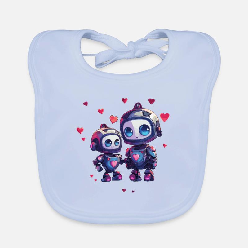 Mère robot avec conception d’enfant Bavoir bio Bébé