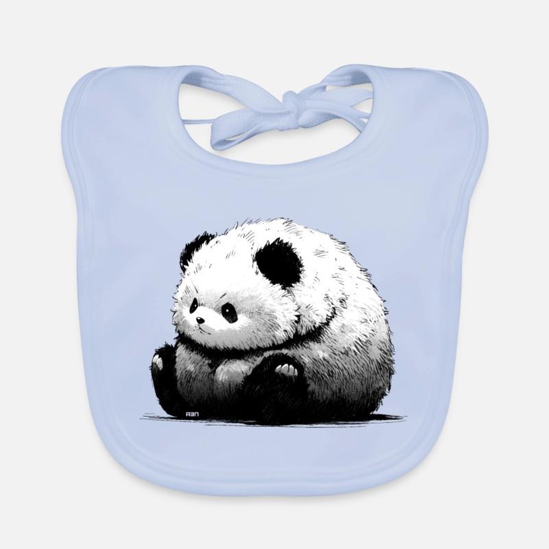 Cute Panda Organic Baby Bibs