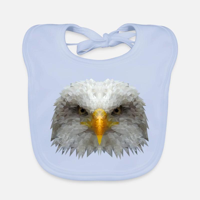 Eagle Polygon Organic Baby Bibs