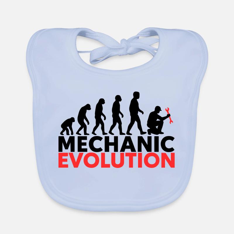 Mechanic Evolution Schrauber Baby Bio-Lätzchen