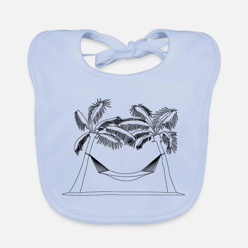 Palm trees Organic Baby Bibs