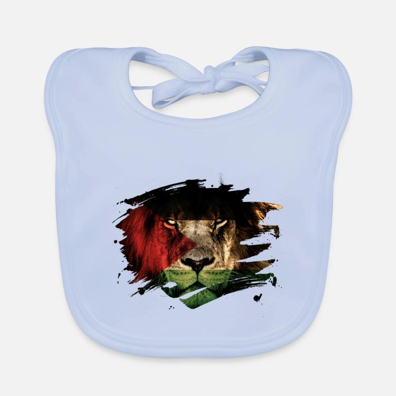 Éclaboussures de peinture drapeau lion lion Bavoir bio Bébé