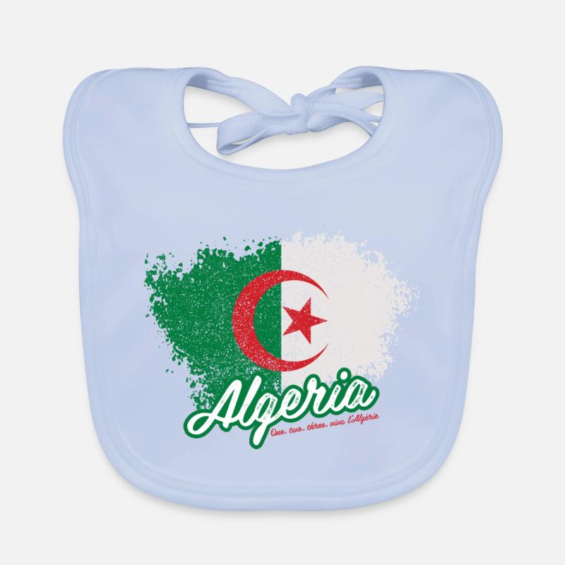 One, two, three, viva l'Algérie Bavoir bio Bébé