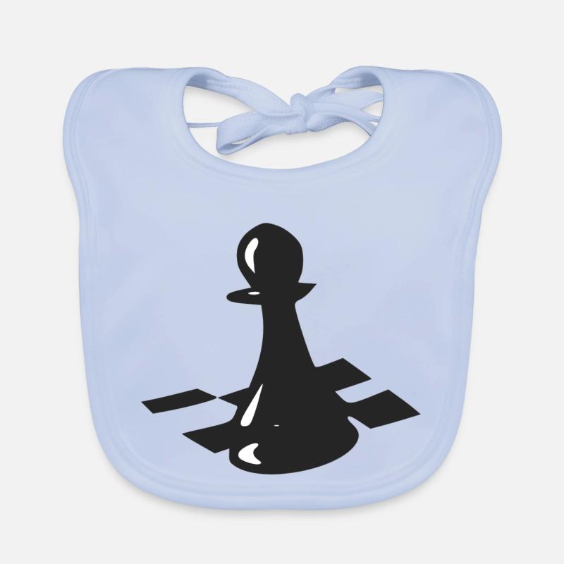 Pion du jeu d échecs Bavoir bio Bébé