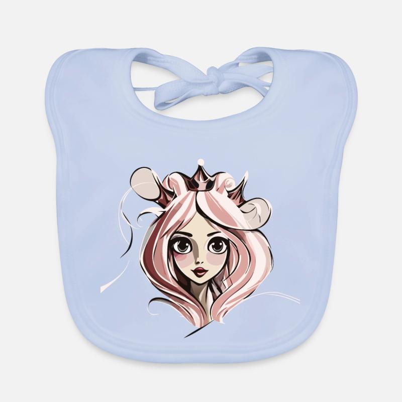 Visage de princesse Bavoir bio Bébé
