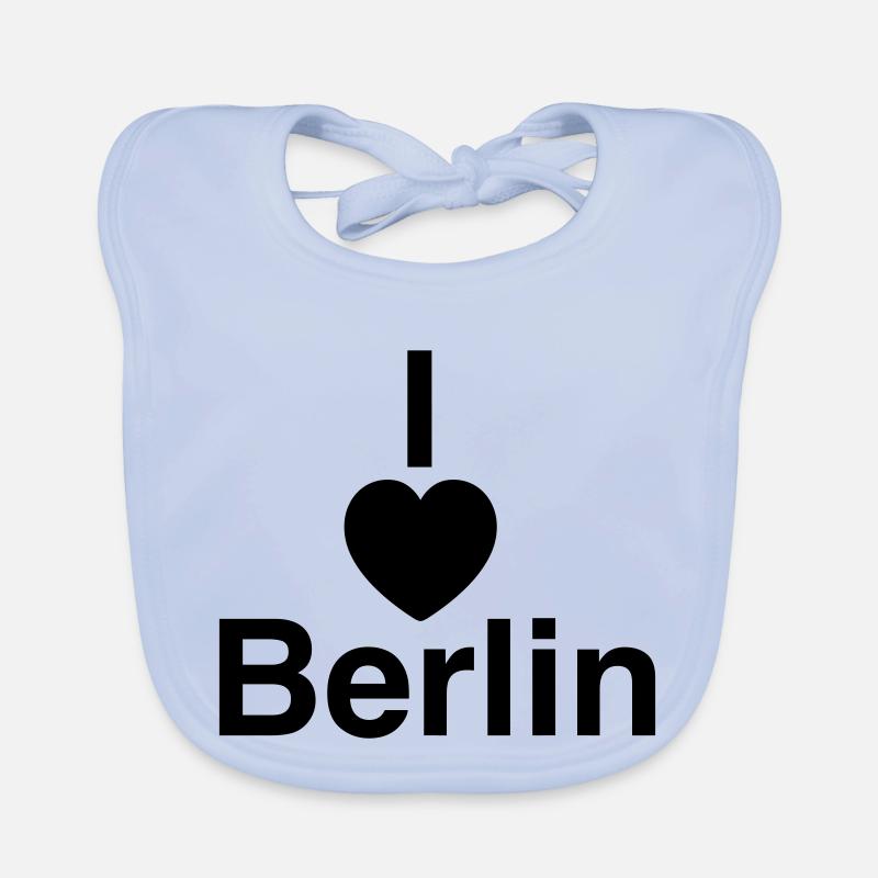 Cool "I Love Berlin" design for him and her Organic Baby Bibs