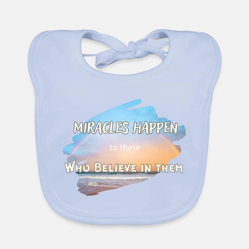 Miracles Happen Organic Baby Bibs