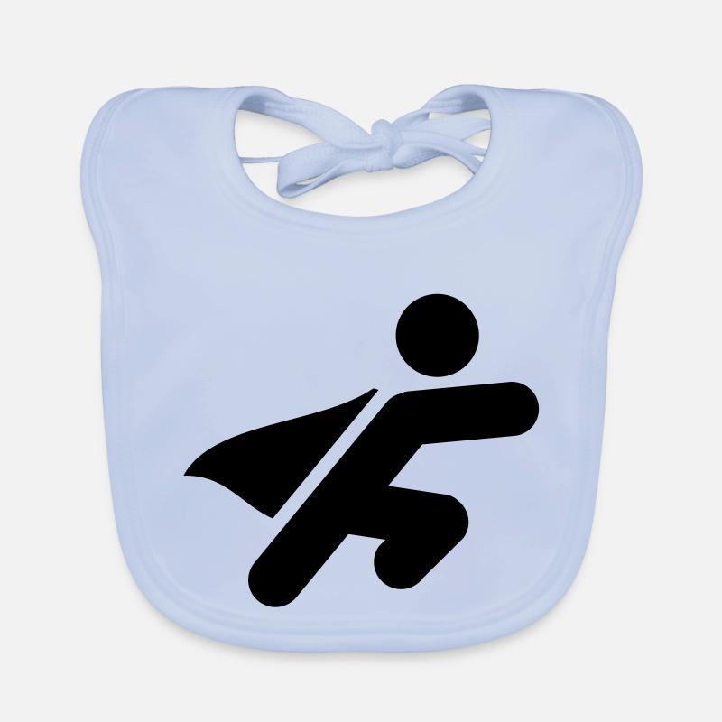 superheld_silhouette_f1 Bavoir bio Bébé