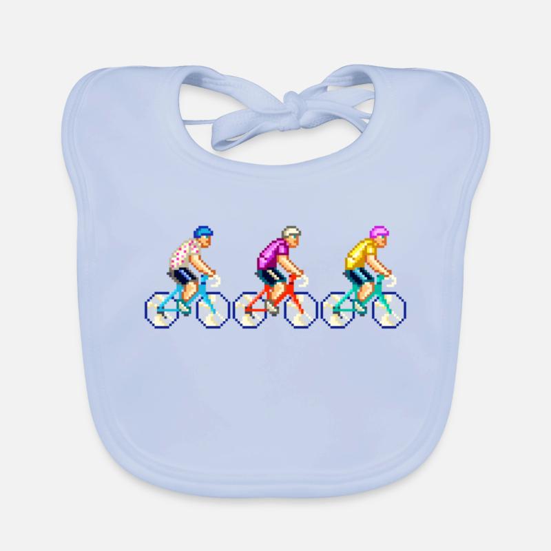 PIXELBIKER TRIO FAST FORWARD Organic Baby Bibs