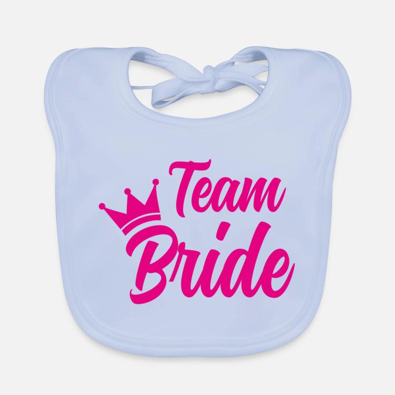 Team Bride Baby Bio-Lätzchen