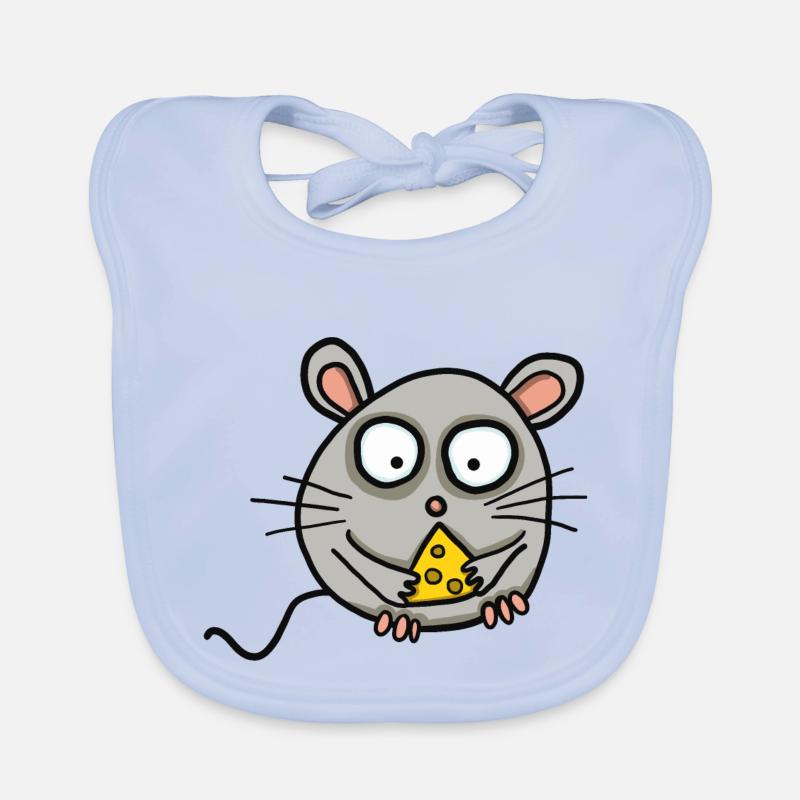 Souris au fromage Bavoir bio Bébé
