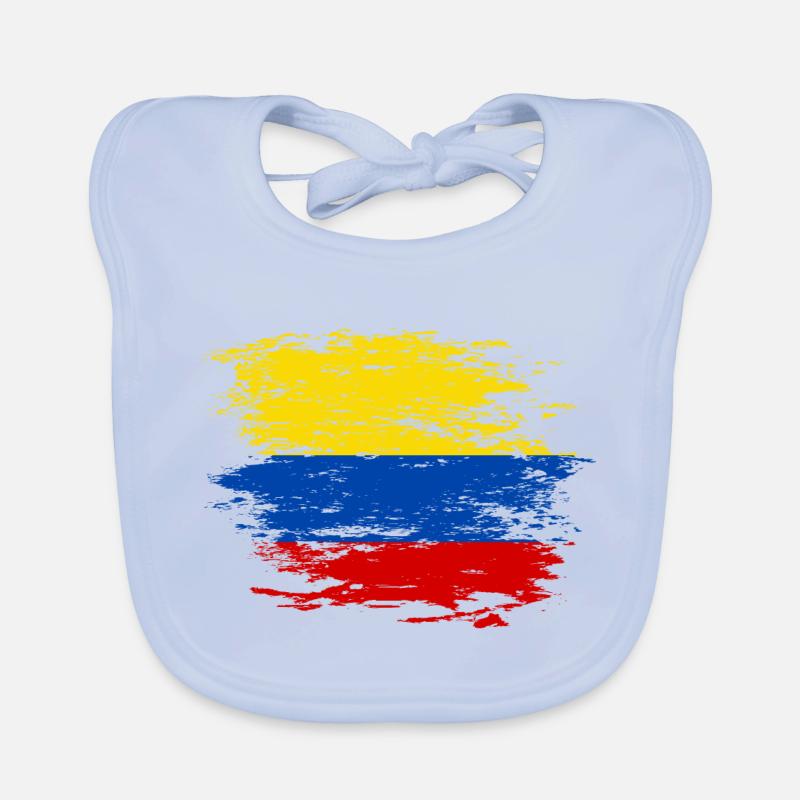 Drapeau de la Colombie utilisé Bavoir bio Bébé