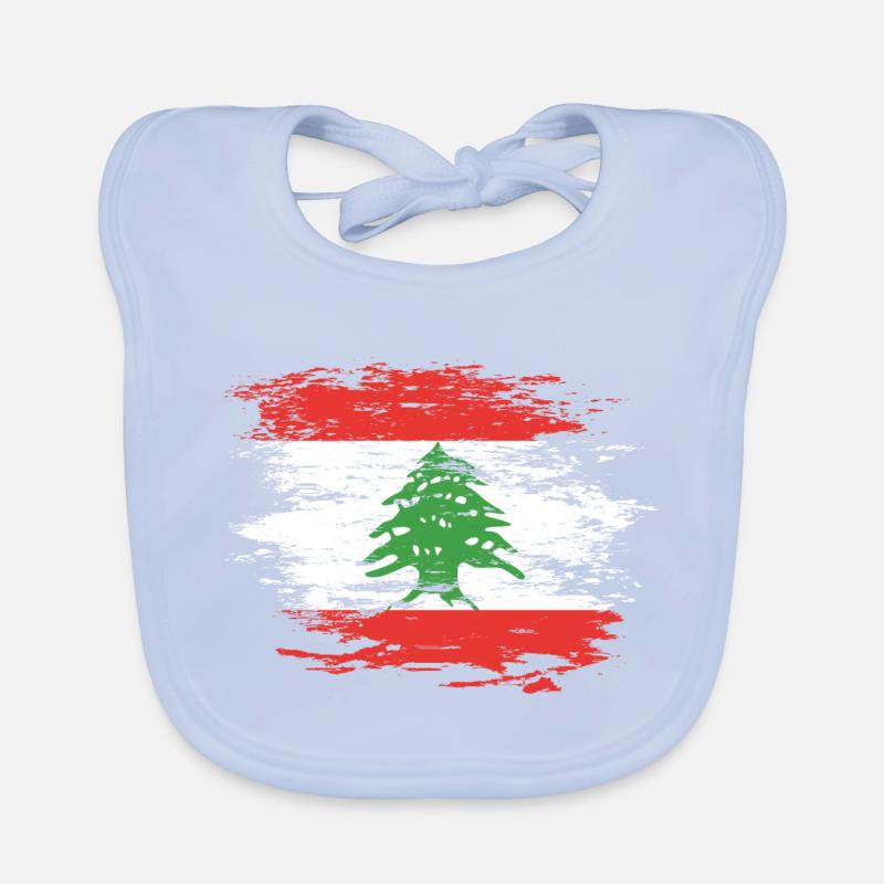 Drapeau du Liban utilisé Bavoir bio Bébé