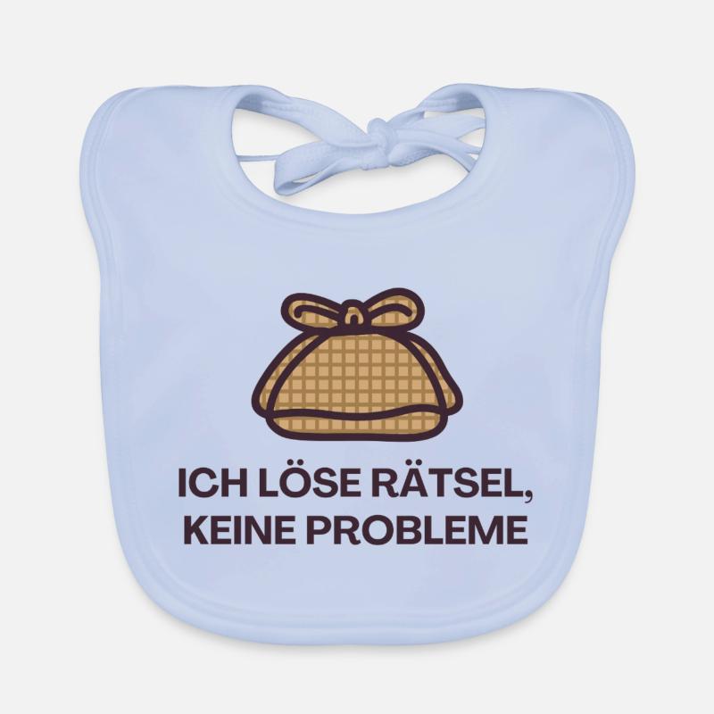 I solve puzzles, no problems Organic Baby Bibs