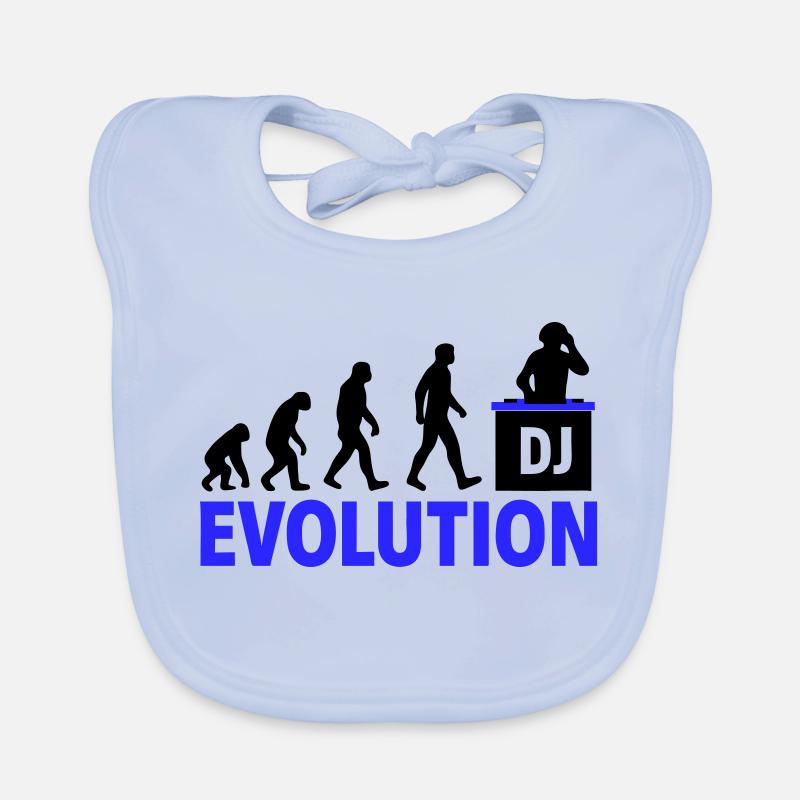 DJ Evolution Musikliebhaber Design Baby Bio-Lätzchen
