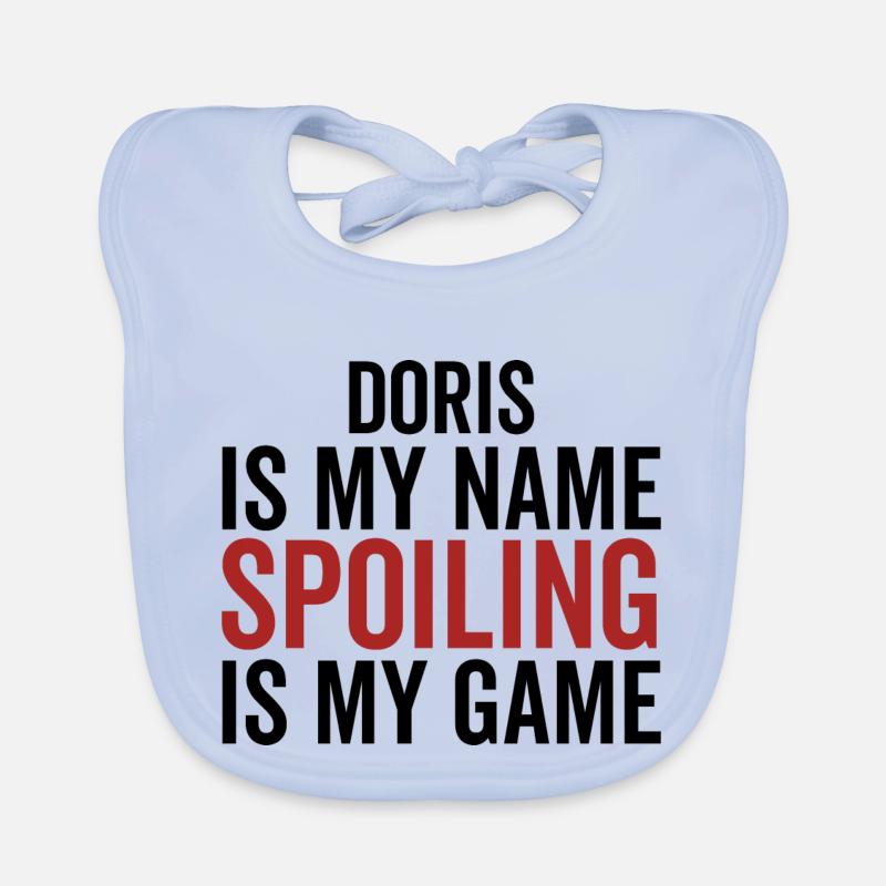 Doris est mon nom Spoiler est mon jeu Bavoir bio Bébé