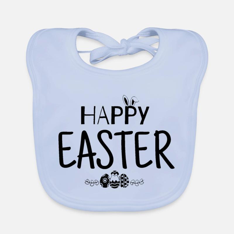 Happy Easter Organic Baby Bibs
