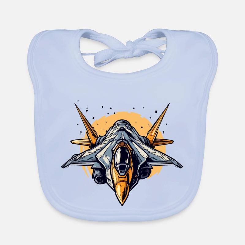 Avion Jet master Bavoir bio Bébé