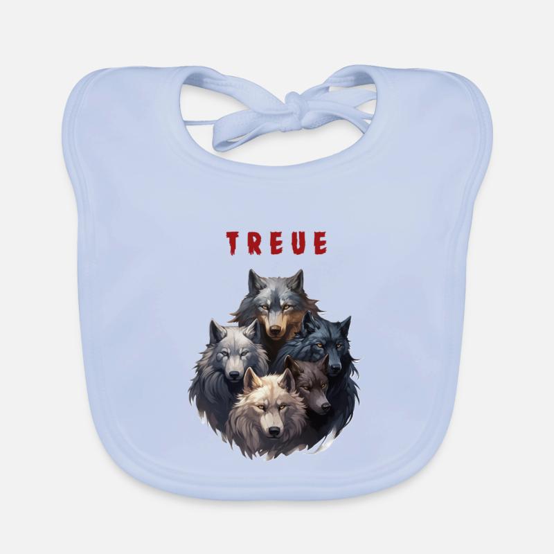 Loyal Wolf Pack Organic Baby Bibs