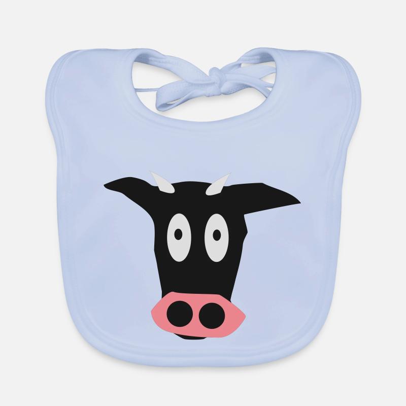 Cow Cattle Cattle Organic Baby Bibs
