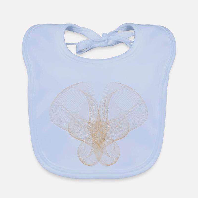 Abstraktes Punktdesign Baby Bio-Lätzchen