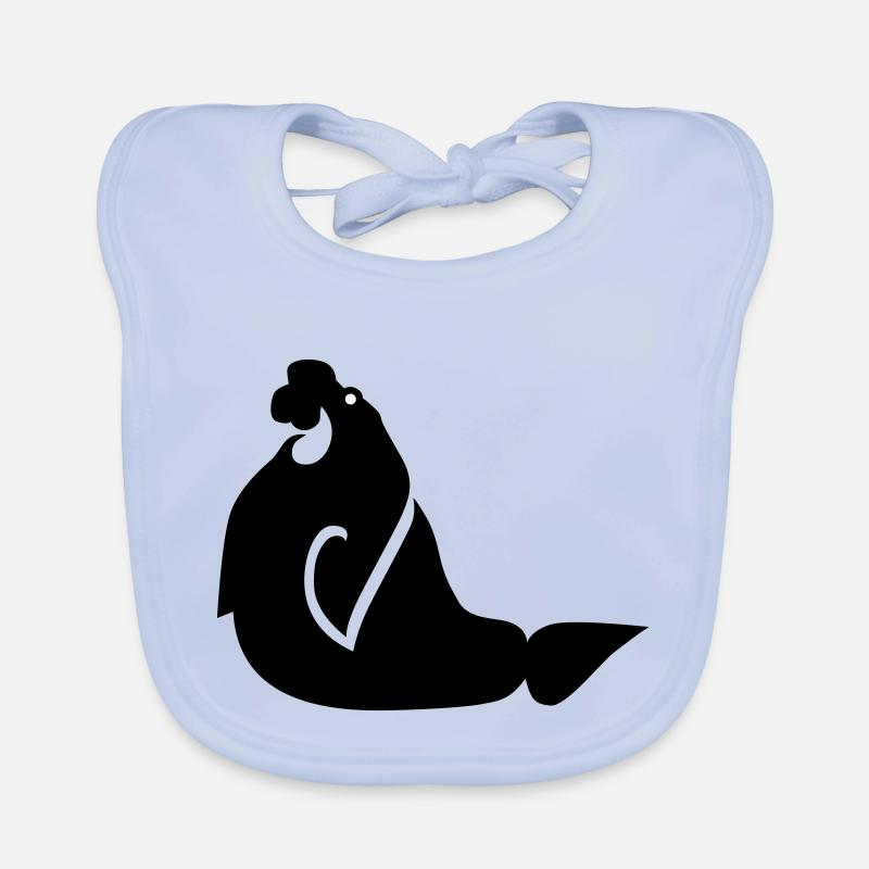Walrus 01 Organic Baby Bibs