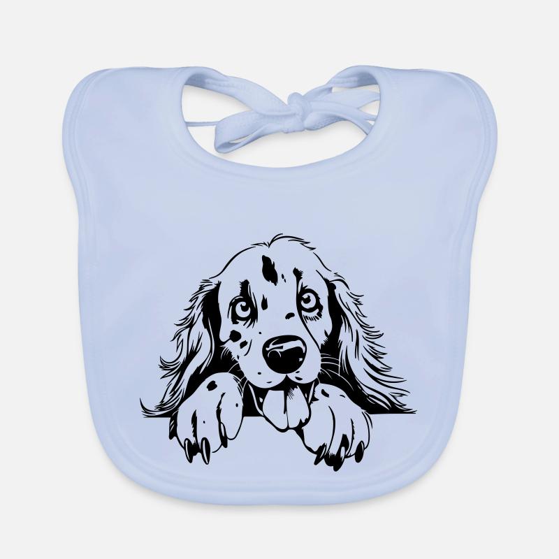Cute Setter Organic Baby Bibs