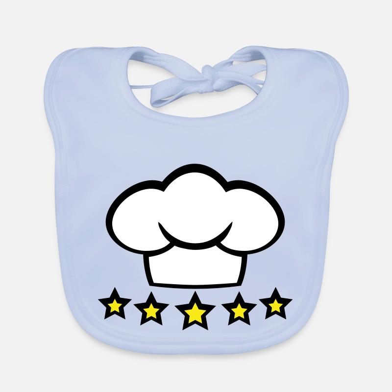 Chef Kitchen Chef's Hat 5 Star Master Cool Organic Baby Bibs