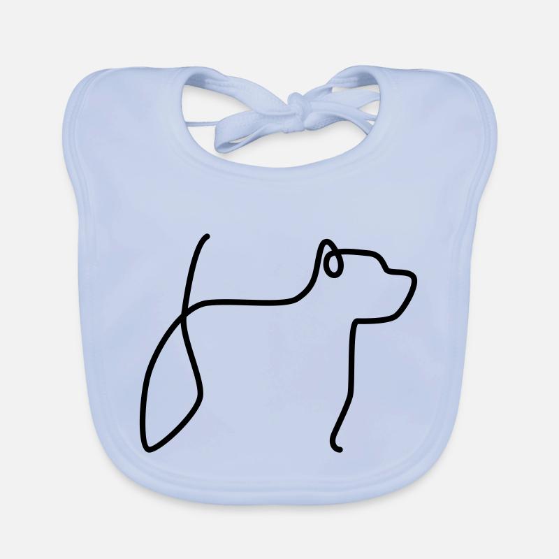 West Higland Terrier - Baby Bio-Lätzchen - sky Blue
