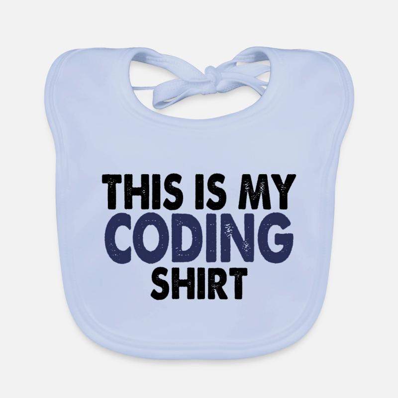 Coding nerd computer programming Organic Baby Bibs