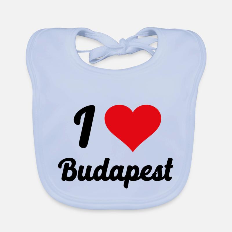 I Love Budpest Baby Bio-Lätzchen