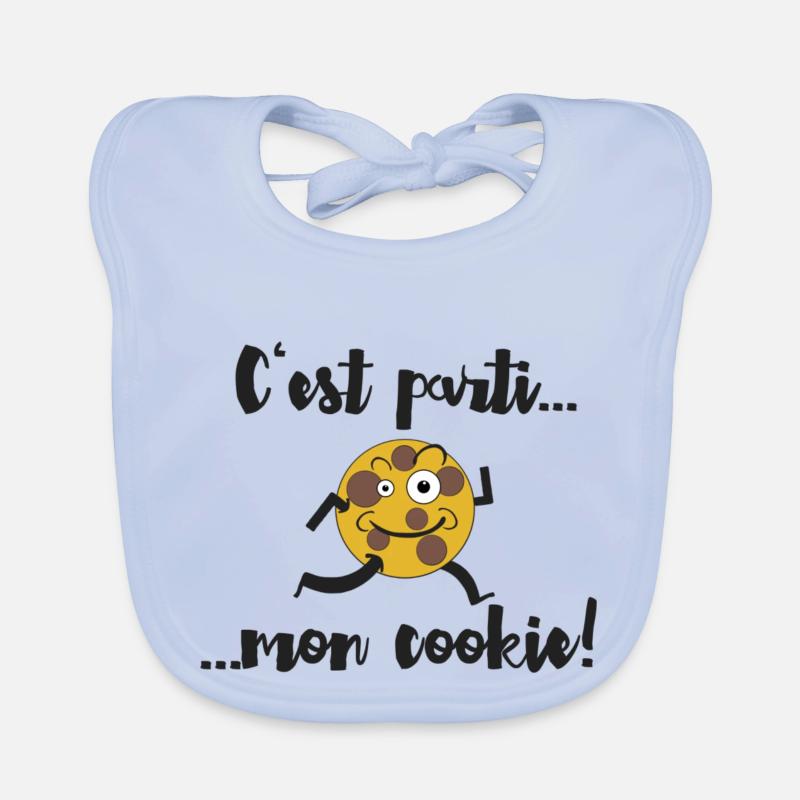 C'est parti mon cookie (c'est parti mon kiki) Bavoir bio Bébé