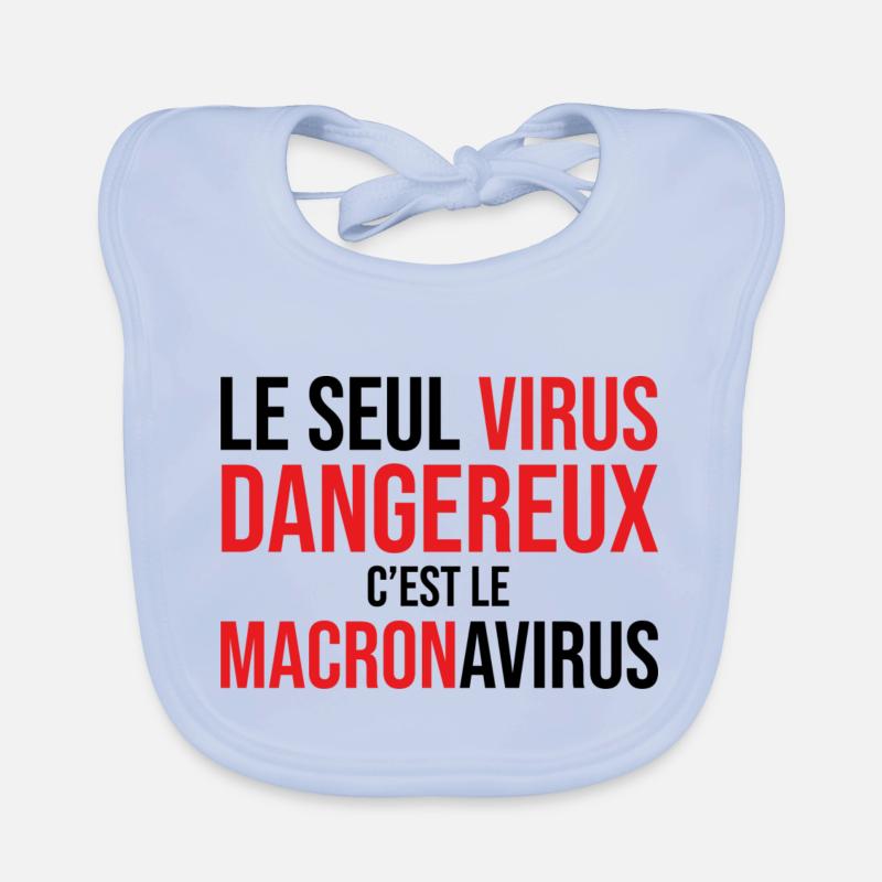 Macronavirus Bavoir bio Bébé