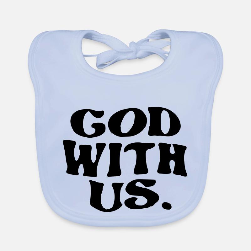 Gott sei mit uns Baby Bio-Lätzchen