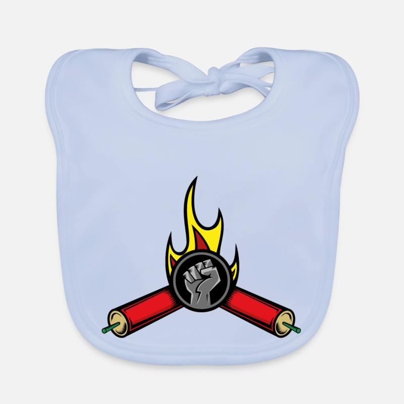 Banging firecrackers fireworks gift Organic Baby Bibs