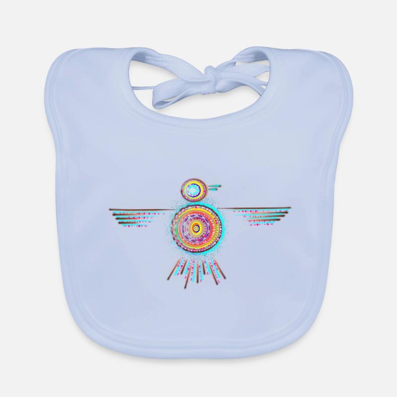 Bunter Vogel Baby Bio-Lätzchen