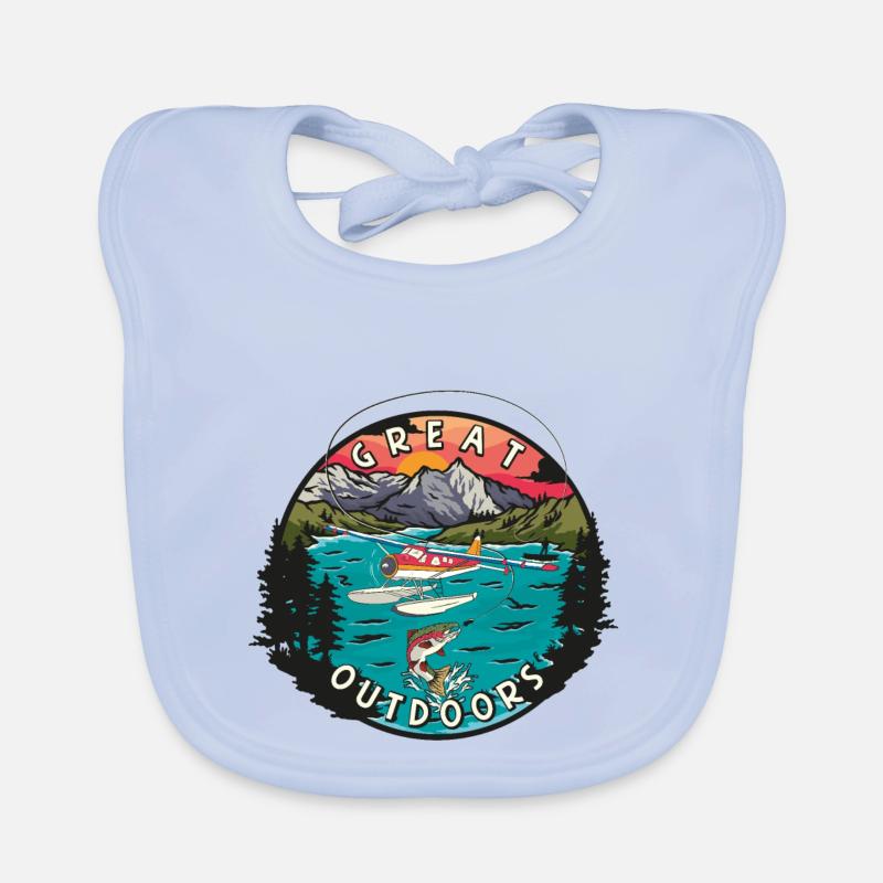 Great Outdoors Wasserflugzeug Baby Bio-Lätzchen