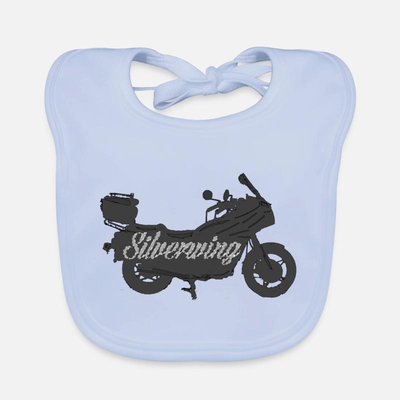 Silverwing Geschenk Geschenkidee Motorrad - Baby Bio-Lätzchen - sky Blue