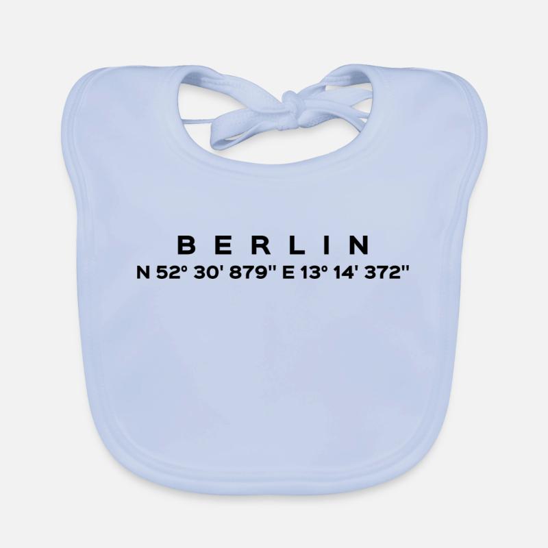 Berlin - Baby Bio-Lätzchen - sky Blue
