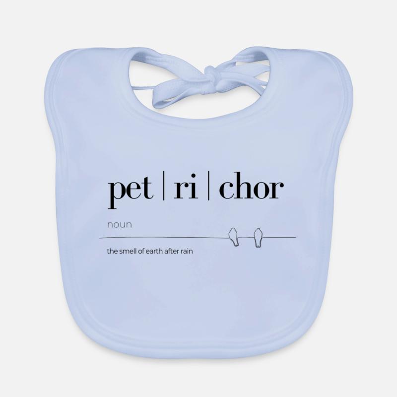 L’odeur de la pluie Bavoir bio Bébé