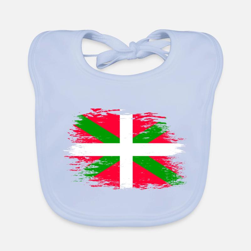 Drapeau basque utilisé Bavoir bio Bébé