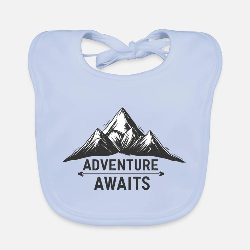 Randonneur, aventurier, excursion dans la nature Bavoir bio Bébé