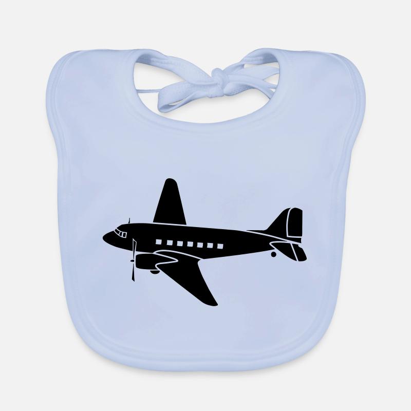 historisches Flugzeug DC3 Rosinenbomber Berlin Baby Bio-Lätzchen