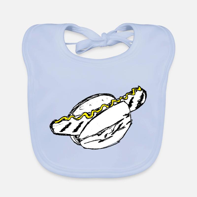 Eine Bratwurst Baby Bio-Lätzchen