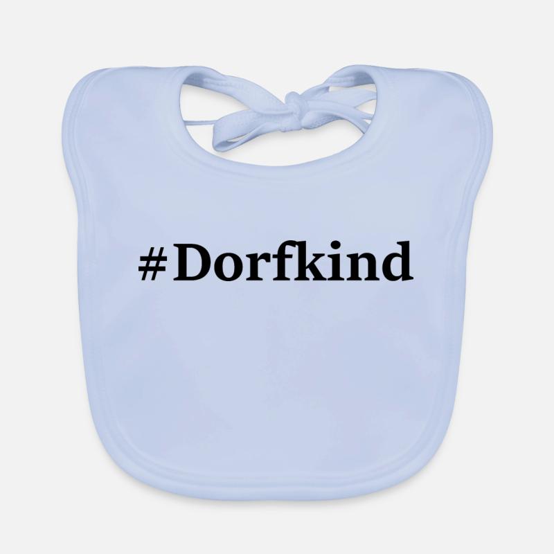 dorfkind schwarz Baby Bio-Lätzchen
